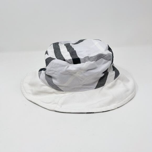 Burberry Reversible Bucket Hat Nova Check White Lilac Purple Black Cotton Womens main image 10
